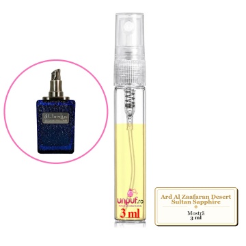 Mostra fiola din Parfumul Ard Al Zaafaran Desert Sultan Sapphire, decant sticla cu pulverizator - Img 2