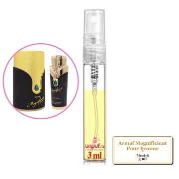 Mostra fiola din Parfumul Armaf Magnificient Pour Femme, decant sticla cu pulverizator - Img 3