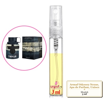 Mostra fiola din Parfumul Armaf Odyssey Nexus, Apa de Parfum, Unisex, decant sticla cu pulverizator - Img 3