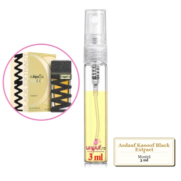 Mostra fiola din Parfumul Asdaaf Kasoof Black Extract, decant sticla cu pulverizator - Img 3