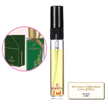 Mostra fiola din Parfumul De Luxe Collection Love Killer, decant sticla cu pulverizator
