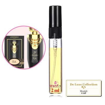 Mostra fiola din Parfumul De Luxe Collection RA, decant sticla cu pulverizator