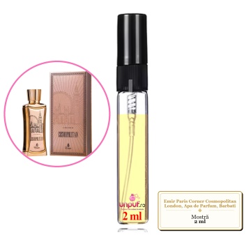 Mostra fiola din Parfumul Emir Paris Corner Cosmopolitan London, Apa de Parfum, Barbati, decant sticla cu pulverizator - Img 4