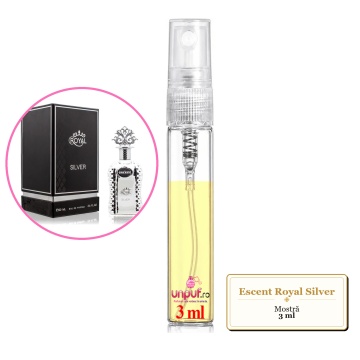 Mostra fiola din Parfumul Escent Royal Silver, decant sticla cu pulverizator - Img 2