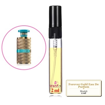 Mostra fiola din Parfumul Forever Gold Eau De Parfum, decant sticla cu pulverizator
