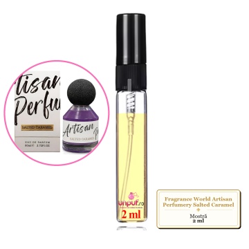 Mostra fiola din Parfumul Fragrance World Artisan Perfumery Salted Caramel, decant sticla cu pulverizator - Img 2