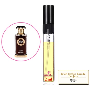 Mostra fiola din Parfumul Fragrance World Irish Coffee Eau de Parfum, decant sticla cu pulverizator
