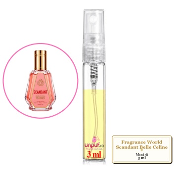 Mostra fiola din Parfumul Fragrance World Scandant Belle Celine, decant sticla cu pulverizator - Img 3