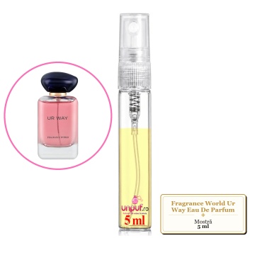 Mostra fiola din Parfumul Fragrance World Ur Way Eau De Parfum, decant sticla cu pulverizator - Img 3