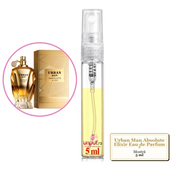 Mostra fiola din Parfumul Fragrance World Urban Man Absolute Elixir Eau de Parfum, decant sticla cu pulverizator - Img 3