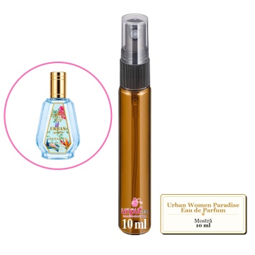 Mostra fiola din Parfumul Fragrance World Urban Women Paradise Eau de Parfum, decant sticla cu pulverizator - Img 4