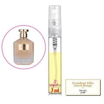 Mostra fiola din Parfumul Grandeur Elite Jewel Rouge, decant sticla cu pulverizator - Img 3