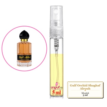 Mostra fiola din Parfumul Gulf Orchid Shaghaf Alrouh, decant sticla cu pulverizator - Img 4