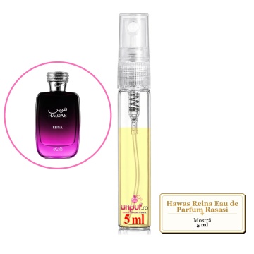 Mostra fiola din Parfumul Hawas Reina Eau de Parfum Rasasi , decant sticla cu pulverizator - Img 2