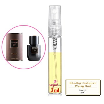 Mostra fiola din Parfumul Khadlaj Cashmere Warm Oud, decant sticla cu pulverizator - Img 3