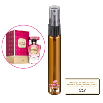 Mostra fiola din Parfumul Khadlaj La Fede Crystallia Primaso, Apa de Parfum, Femei, decant sticla cu pulverizator