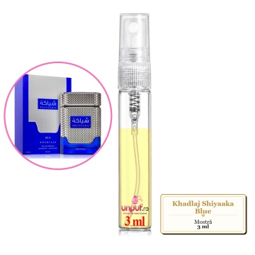 Mostra fiola din Parfumul Khadlaj Shiyaaka Blue, decant sticla cu pulverizator - Img 3