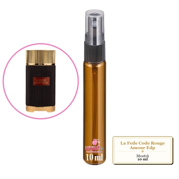 Mostra fiola din Parfumul La Fede Code Rouge Amour Edp, decant sticla cu pulverizator - Img 3