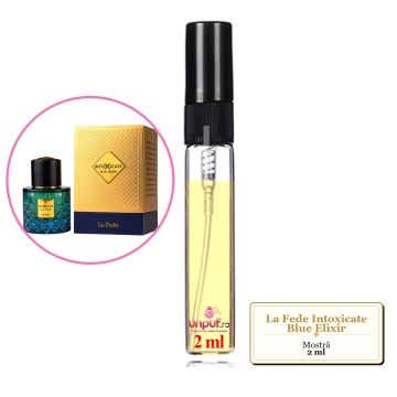 Mostra fiola din Parfumul La Fede Intoxicate Blue Elixir, decant sticla cu pulverizator - Img 1