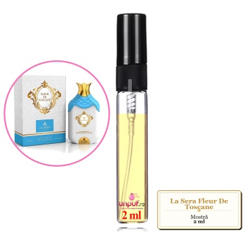 Mostra fiola din Parfumul La Sera Fleur De Toscane, decant sticla cu pulverizator - Img 1