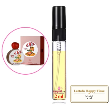 Mostra fiola din Parfumul Lattafa Happy Time, decant sticla cu pulverizator - Img 2