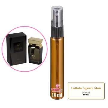 Mostra fiola din Parfumul Lattafa Luxure Man, decant sticla cu pulverizator - Img 3