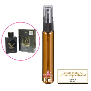 Mostra fiola din Parfumul Lattafa Malik Al Tayoor Concentrated, decant sticla cu pulverizator