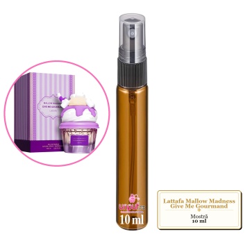 Mostra fiola din Parfumul Lattafa Mallow Madness Give Me Gourmand, decant sticla cu pulverizator