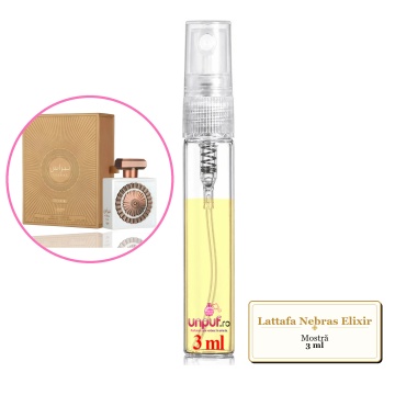Mostra fiola din Parfumul Lattafa Nebras Elixir, decant sticla cu pulverizator - Img 3