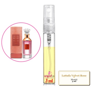 Mostra fiola din Parfumul Lattafa Velvet Rose, decant sticla cu pulverizator - Img 2