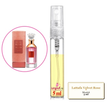 Mostra fiola din Parfumul Lattafa Velvet Rose, decant sticla cu pulverizator - Img 4