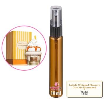 Mostra fiola din Parfumul Lattafa Whipped Pleasure Give Me Gourmand, decant sticla cu pulverizator