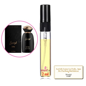 Mostra fiola din Parfumul Lavish Luna La Fede, Apa De Parfum Bărbătesc, decant sticla cu pulverizator
