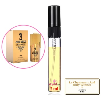 Mostra fiola din Parfumul Le Chameau 1 And Only Winner, decant sticla cu pulverizator