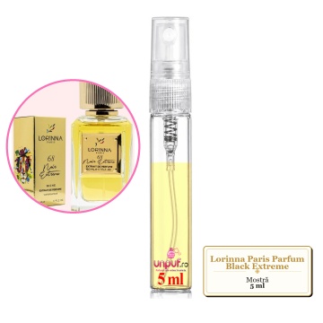 Mostra fiola din Parfumul Lorinna Paris Black Extreme, decant sticla cu pulverizator - Img 3