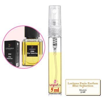 Mostra fiola din Parfumul Lorinna Paris Blue Seduction, decant sticla cu pulverizator - Img 3