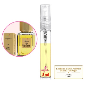 Mostra fiola din Parfumul Lorinna Paris Musk Therapy, decant sticla cu pulverizator - Img 2