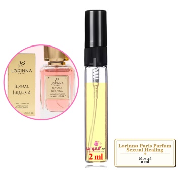 Mostra fiola din Parfumul Lorinna Paris Sexual Healing, decant sticla cu pulverizator