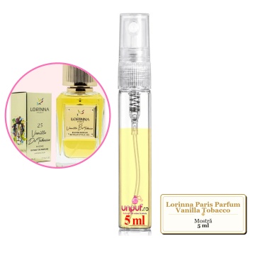 Mostra fiola din Parfumul Lorinna Paris Vanilla Tobacco, decant sticla cu pulverizator - Img 3
