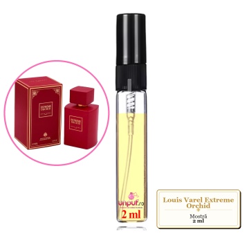 Mostra fiola din Parfumul Louis Varel Extreme Orchid, decant sticla cu pulverizator - Img 2