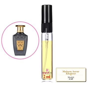 Mostra fiola din Parfumul Maison Asrar Khateer, decant sticla cu pulverizator - Img 2