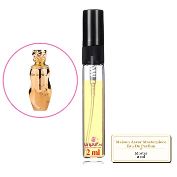 Mostra fiola din Parfumul Maison Asrar Masterpiece Eau De Parfum, decant sticla cu pulverizator