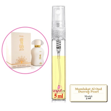 Mostra fiola din Parfumul Mamlakat Al Oud Durrah Pearl, decant sticla cu pulverizator - Img 4