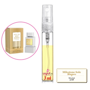 Mostra fiola din Parfumul Milestone Sole Bianco, decant sticla cu pulverizator - Img 3