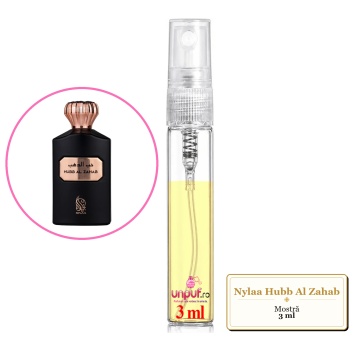 Mostra fiola din Parfumul Nylaa Hubb Al Zahab, decant sticla cu pulverizator - Img 3
