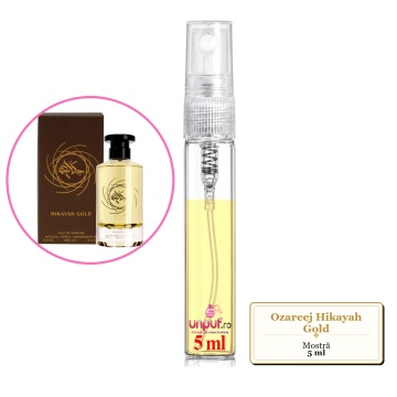 Mostra fiola din Parfumul Ozareej Hikayah Gold, decant sticla cu pulverizator - Img 4