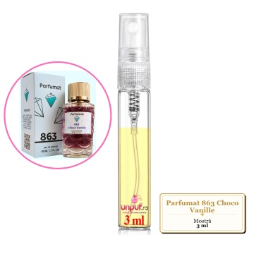 Mostra fiola din Parfumul Parfumat 863 Choco Vanille, decant sticla cu pulverizator - Img 2