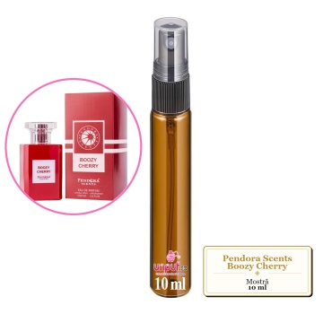 Mostra fiola din Parfumul Pendora Scents Boozy Cherry, decant sticla cu pulverizator