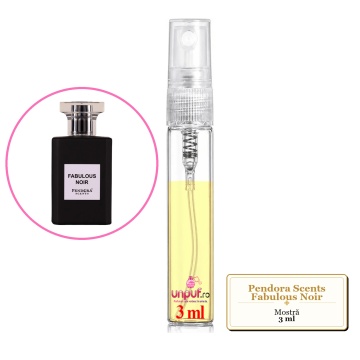 Mostra fiola din Parfumul Pendora Scents Fabulous Noir, decant sticla cu pulverizator - Img 3
