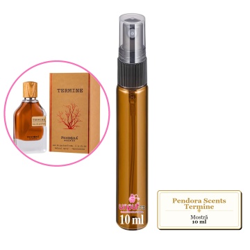 Mostra fiola din Parfumul Pendora Scents Termine, decant sticla cu pulverizator